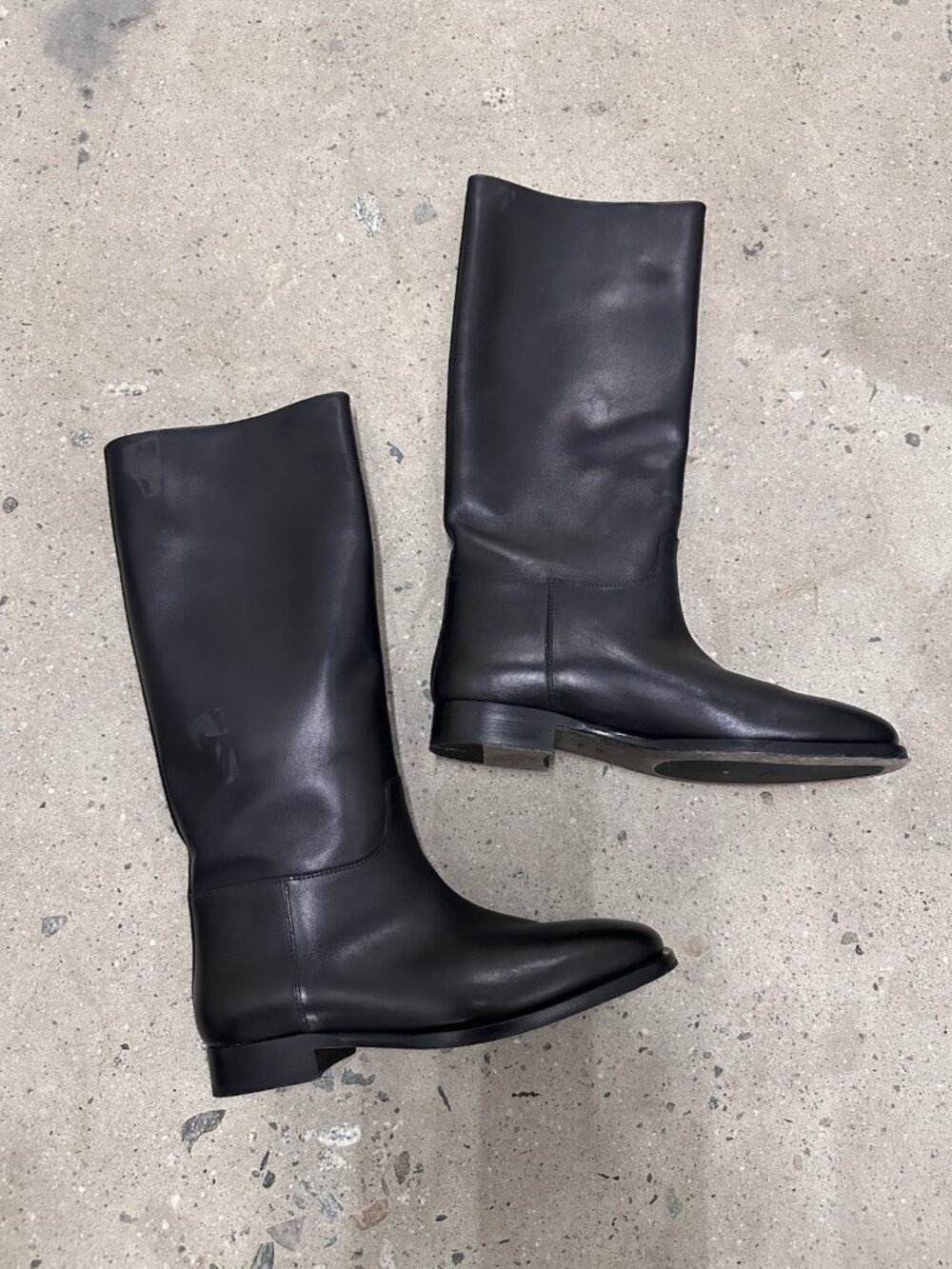 The Row Grunge Riding Boots in Espresso